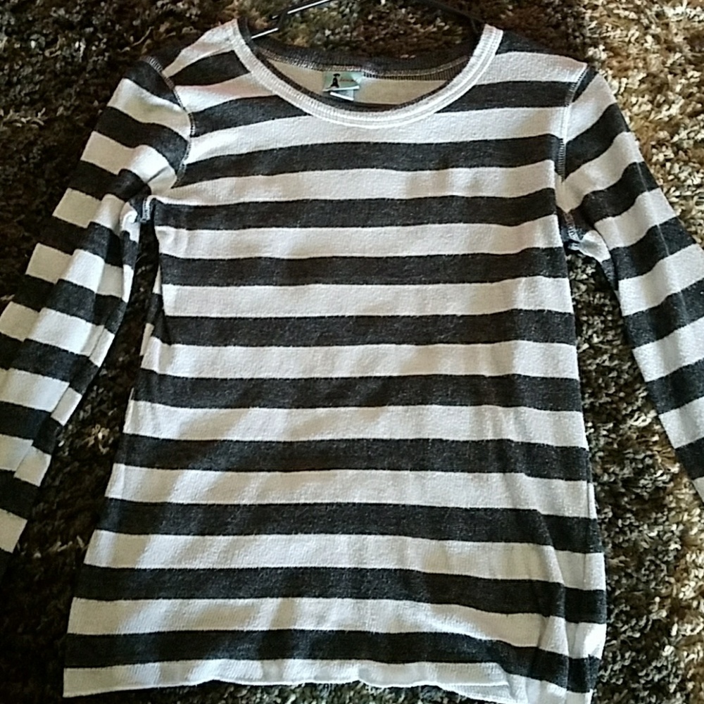 Long sleeved striped shirt